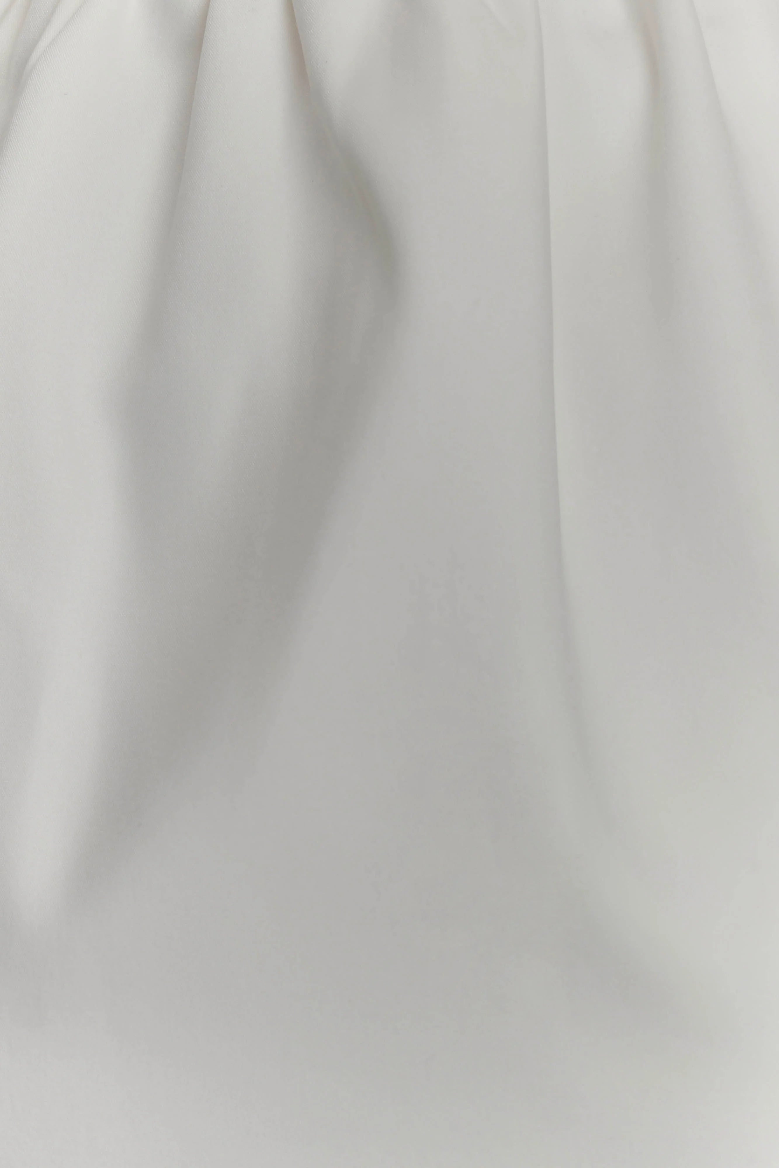 Ariana Pleated Neck Mini Dress - Ivory