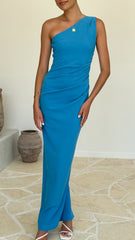 Cataleya Maxi Dress - Azure Blue