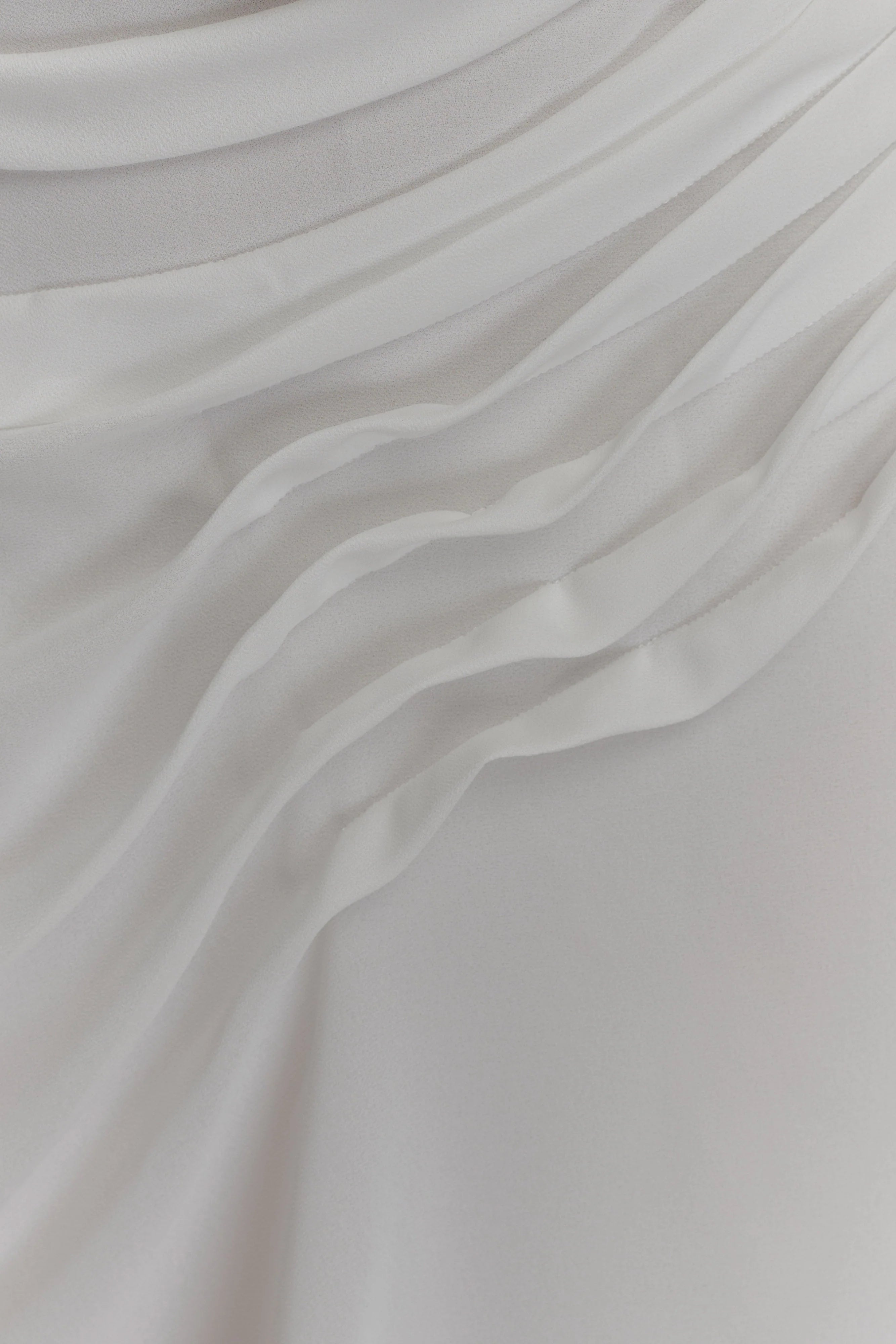Oria Chiffon Mini Dress - White